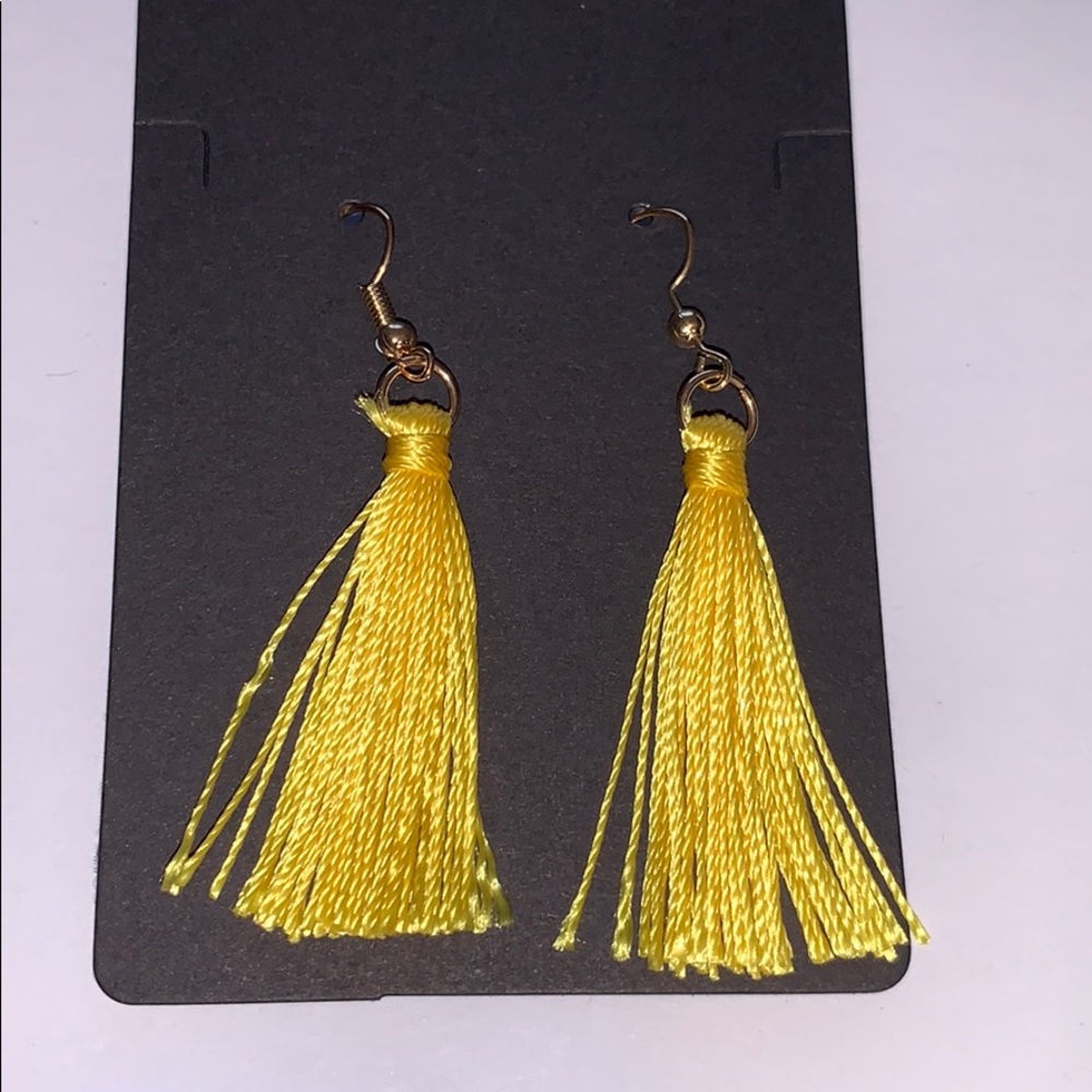 Yellow earrings